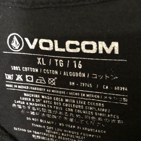 VOLCOM Men’s Black Short Sleeves T Shirt XL - Picture 2 of 3